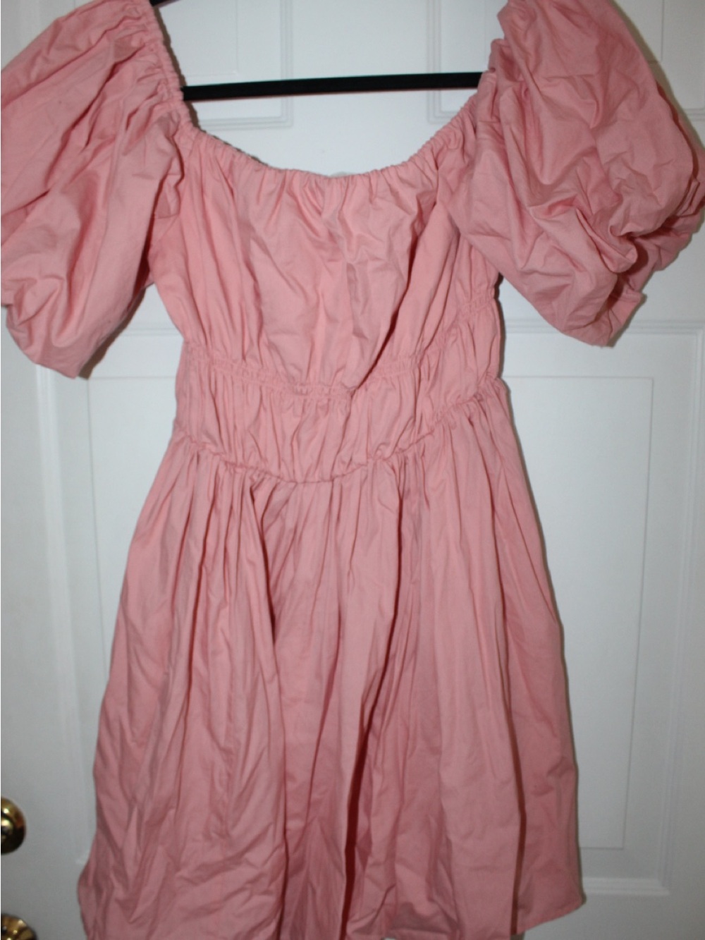 Abercrombie & Fitch Puff Sleeve Pink Dress